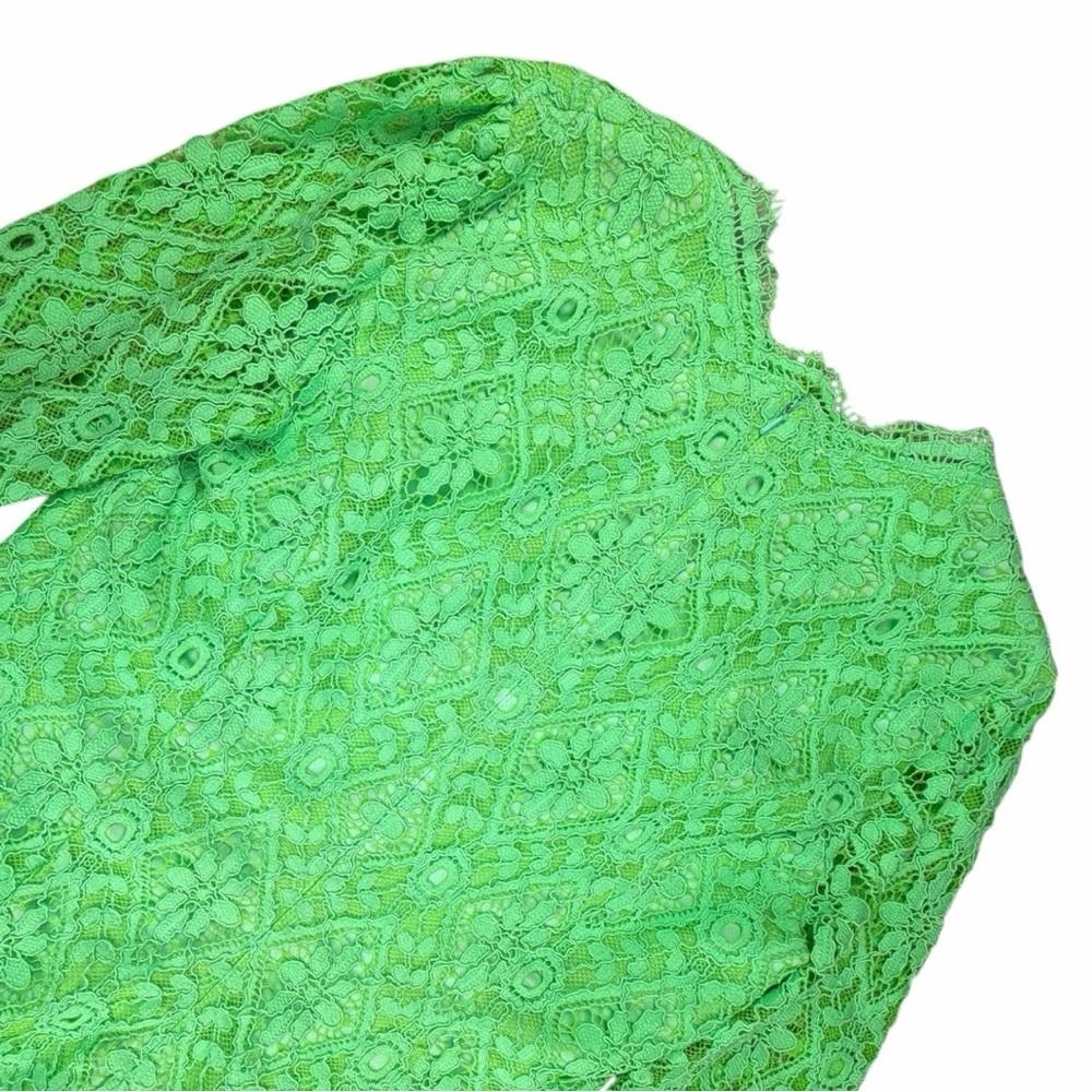 Lilly Pulitzer Meryl Poolside Blue/Mint Green Lace Sheath Dress In Size 6 - Picture 7 of 11